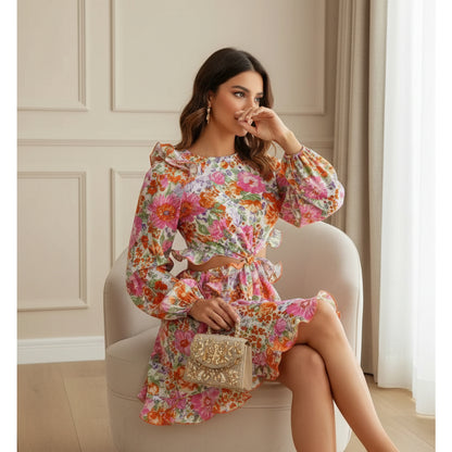 Esther Ruffle Dress