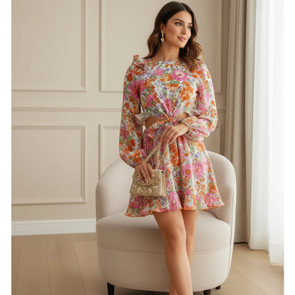 Esther Ruffle Dress