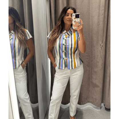 Glenda Striped Top