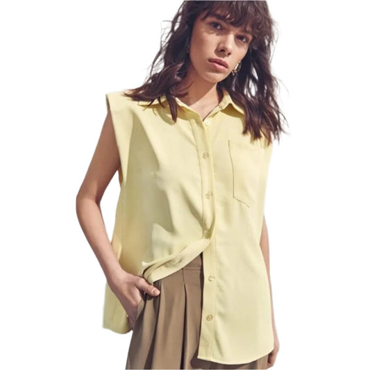 Gretta Padded Sleeveless Shirt