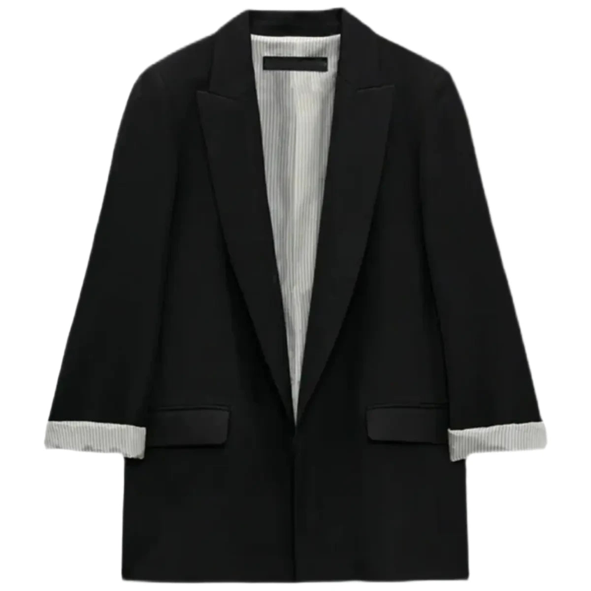 Dorothy Linen Folded Sleeve Blazer