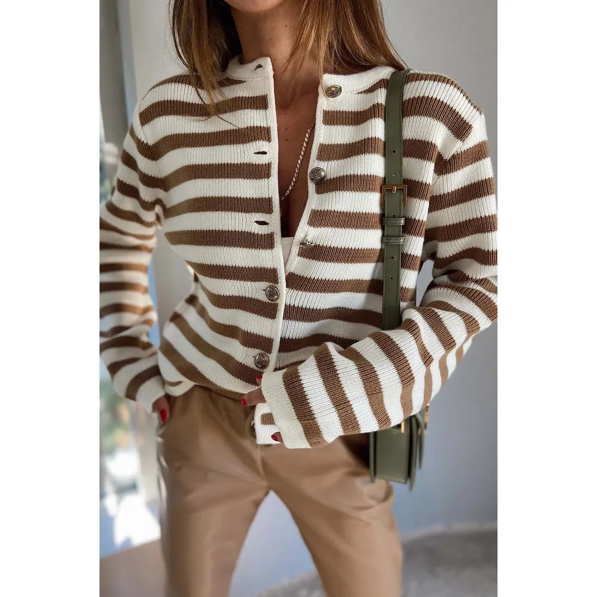 Noona Striped Knitwear Jacket