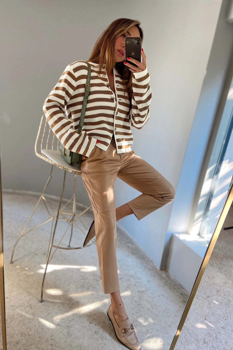 Noona Striped Knitwear Jacket