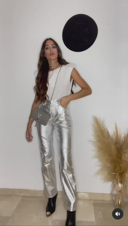 Maya Metallic Trousers