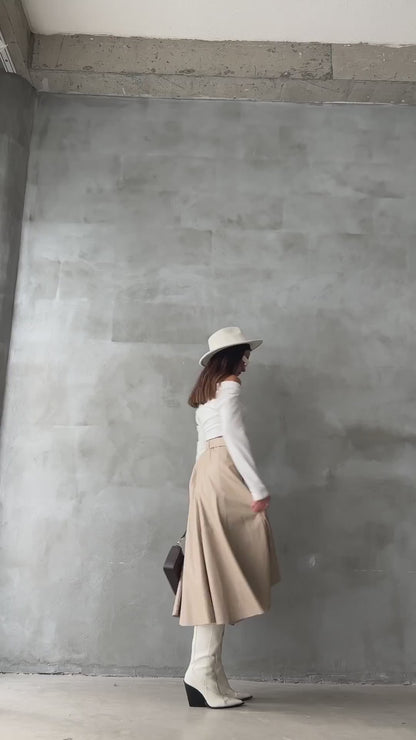 Nancy Faux Leather Skirts