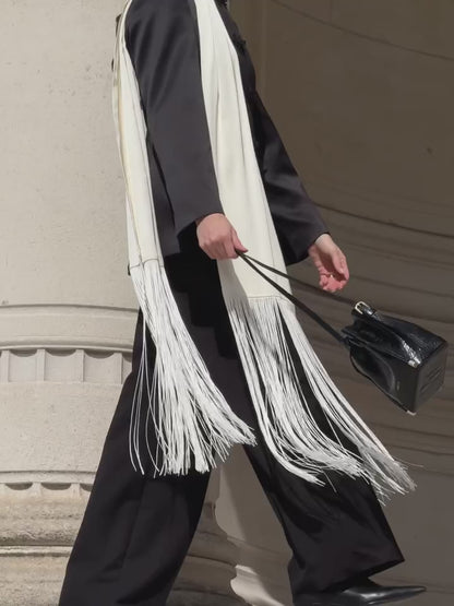 Mira Tassel Satin Scarf