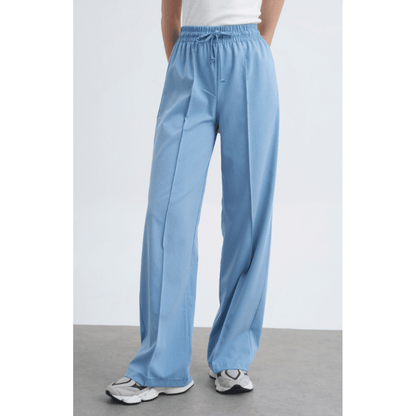 Darina Elastic Waist Linen Trousers