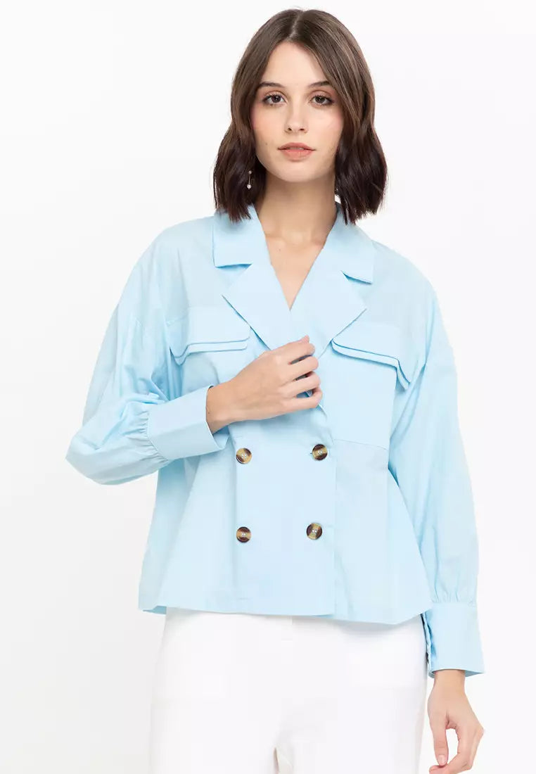 Casual Breasted Oversize Blazer