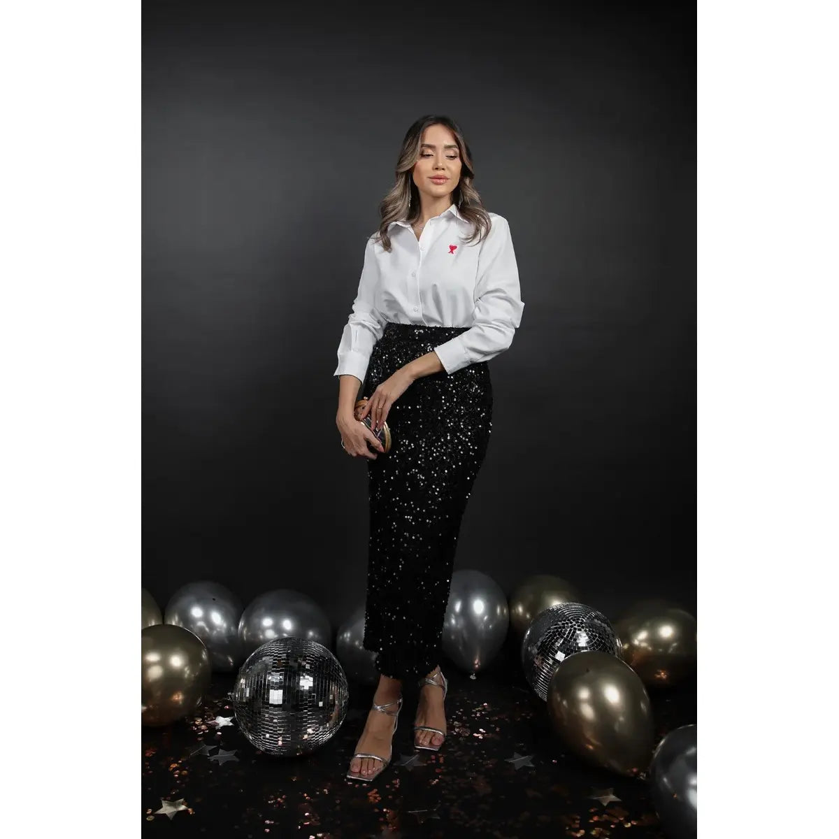 Sabina Sequins Skirt