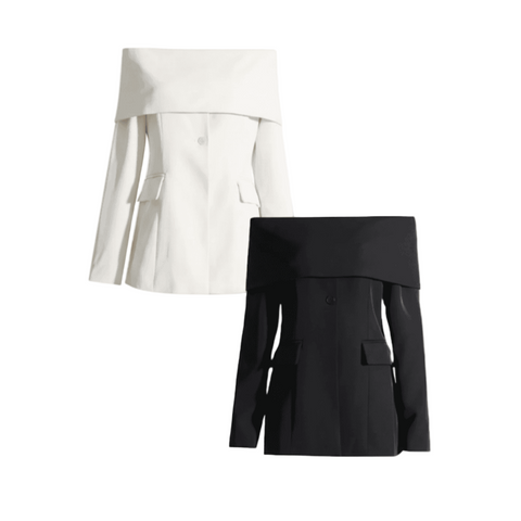Claudia Chic Off Shoulder Blazer