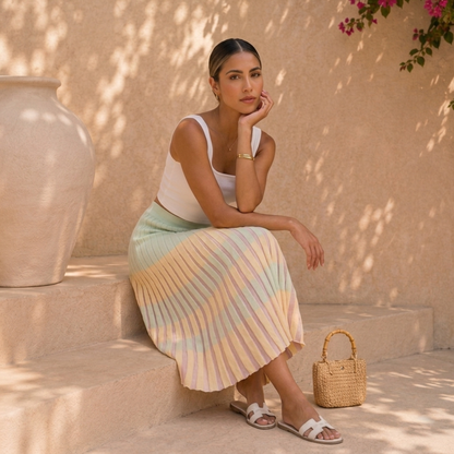 Judy Contrast Skirt