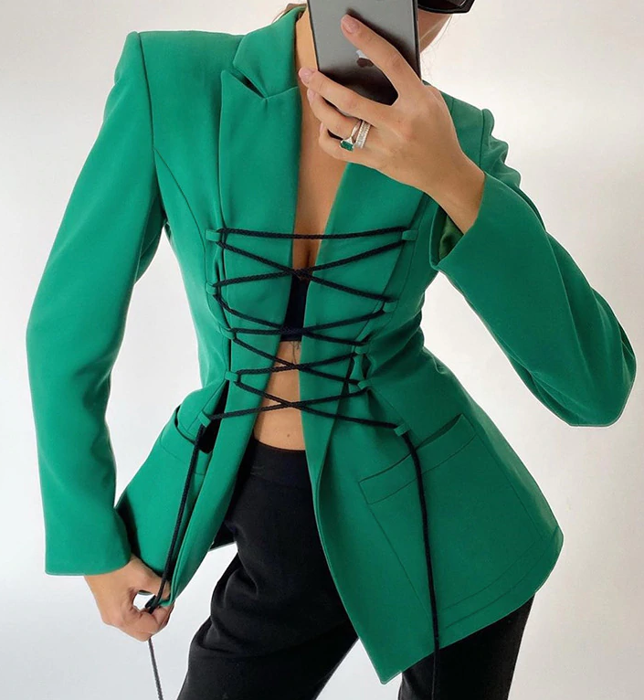 Zora Criss Cross Blazer