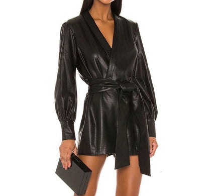 Demit Leather Rompers