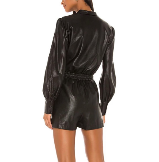 Demit Leather Rompers