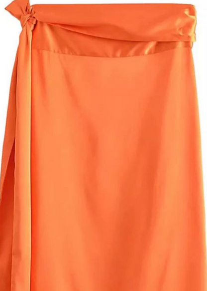 Lulu Wrap Midi Skirt