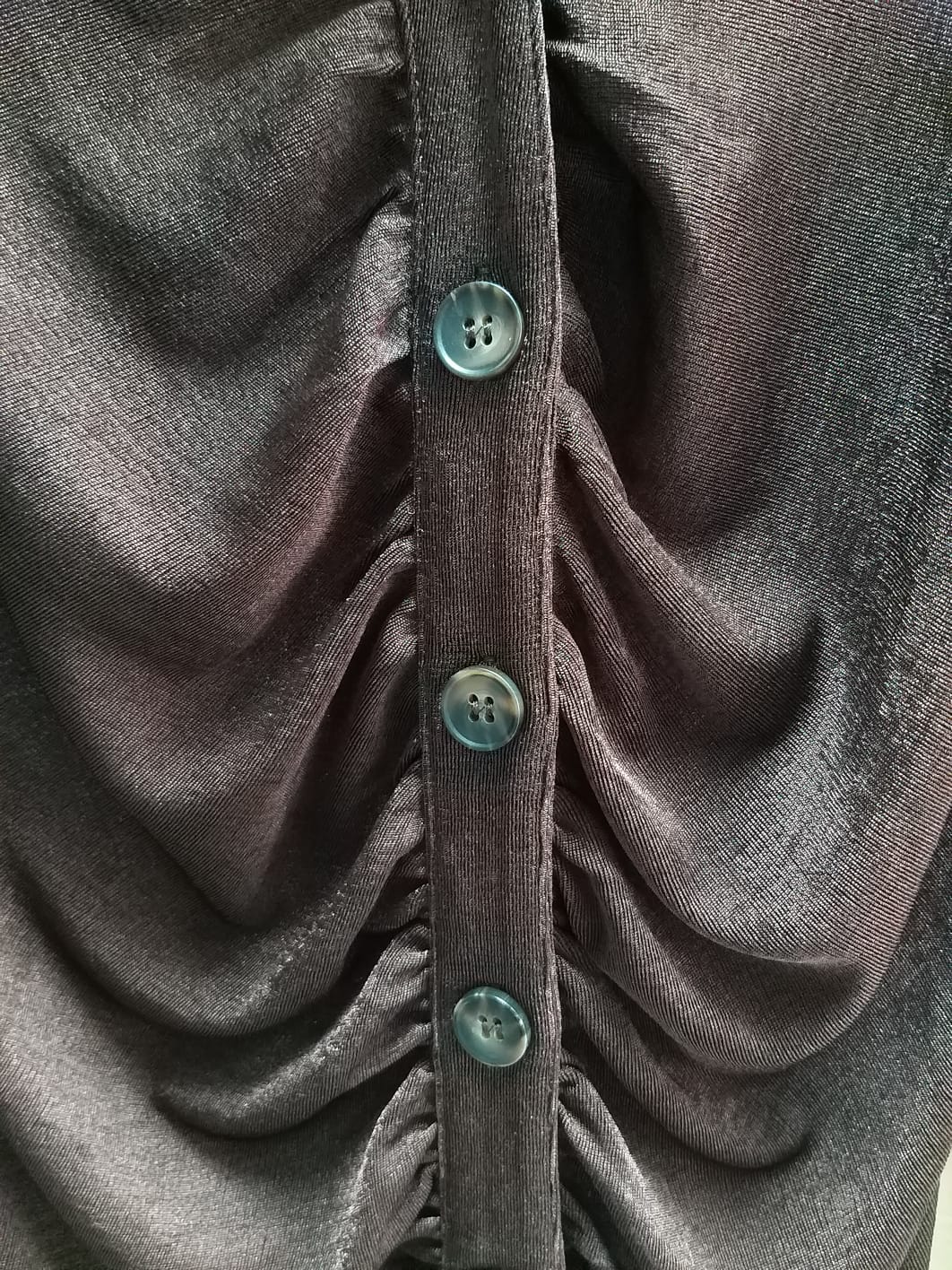 Ruched Button Through Bodycon Dress - Pinkfig Boutique