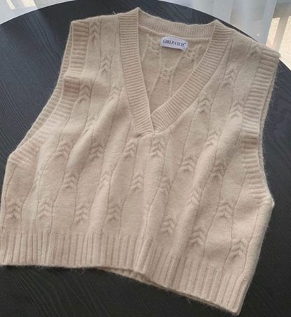 Tara Knit Sweater Vest - Pinkfig Boutique