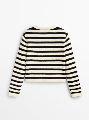 Noona Striped Knitwear Jacket